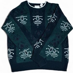 Vintage Windridge Southwest Knit Sweater - L